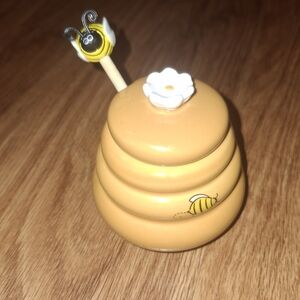 Beehive Honey Jar with Dipper